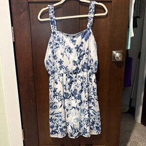 Maurices Blue and White Floral Mini Dress